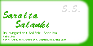 sarolta salanki business card