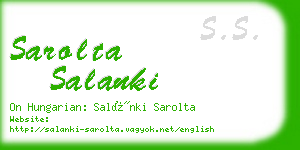 sarolta salanki business card